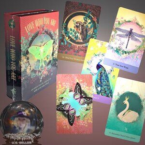 𝑳𝒐𝒗𝒆 𝑾𝒉𝒐 𝒀𝒐𝒖 𝑨𝒓𝒆 Oracle Deck 116Pg Bk, 44Cards, Mag Closure Box NEW